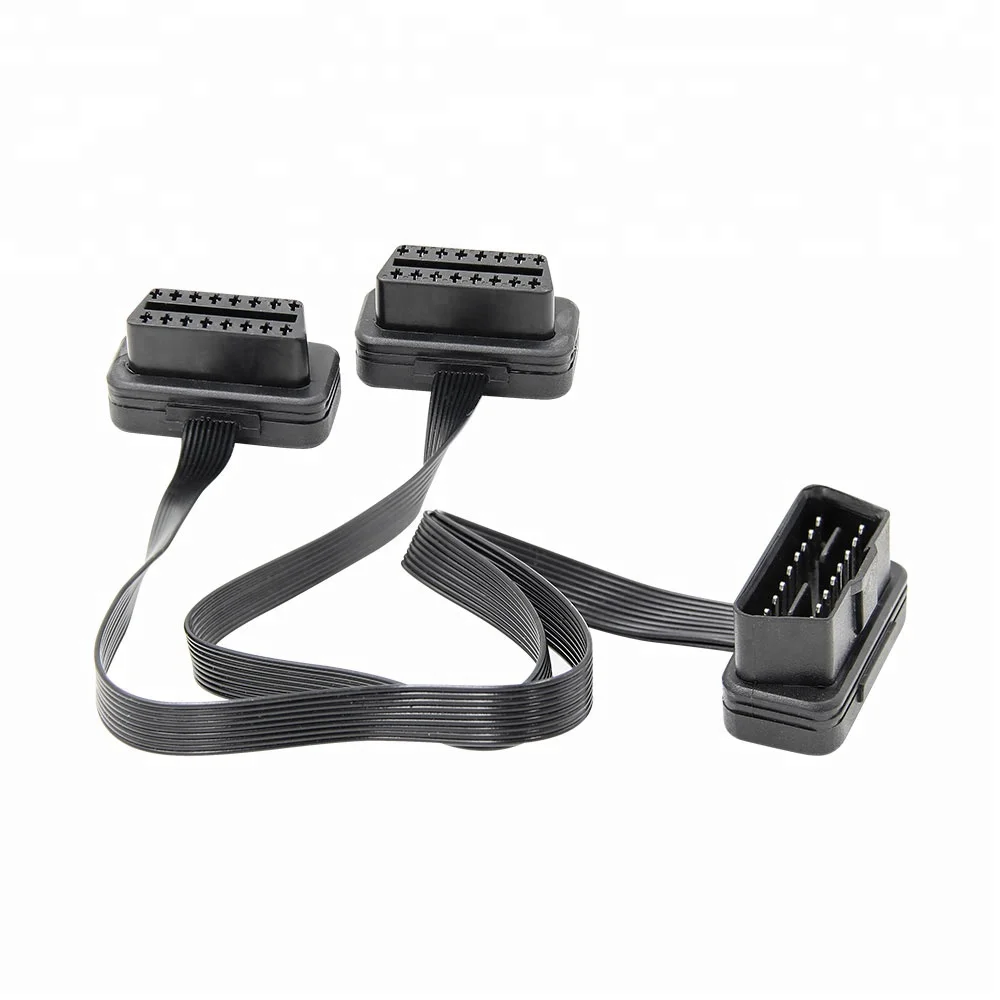Hottest Selling Y Type Flat OBD Obd2 Splitter Cable Obd Cable
