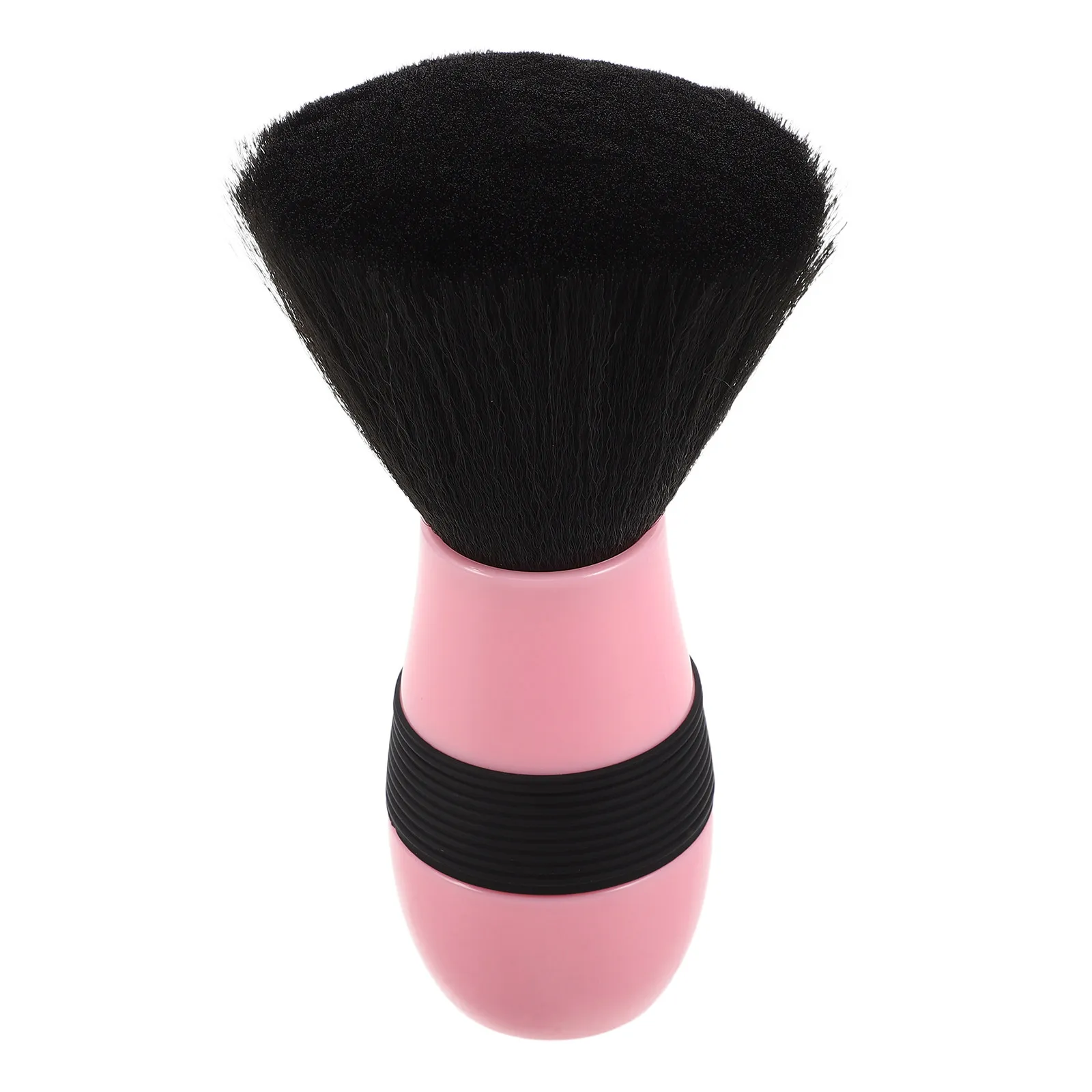 Pink Soft Bristle Mushroom Neck Brush for Haircut, Beard Trimming, and Home Grooming