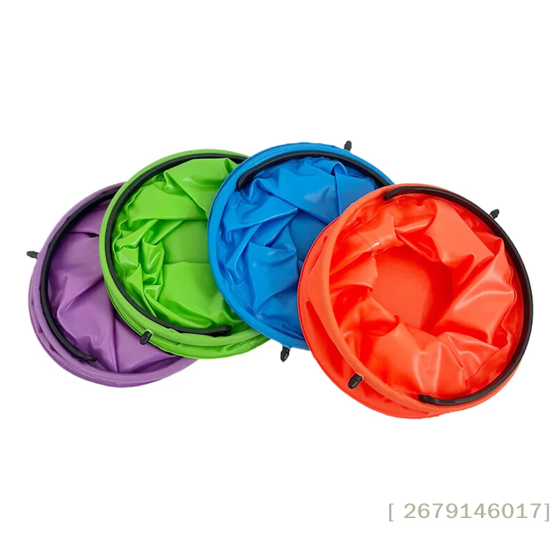 【YY26】Outdoor Sand Pool Play Tool Beach Sand Toy Play Bucket Toy Folding Collapsible Bucket Gardening Tool Kids Summer Favor - view 5