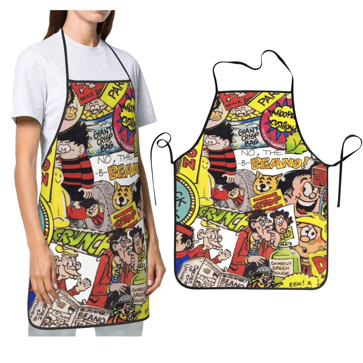 

Фартуки Beano для шеф-повара, приготовления пищи, выпечки, нагрудник без рукавов, кухонный сарафан для уборки для женщин и мужчин, садоводства