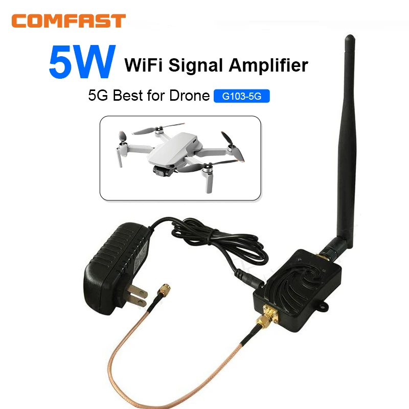 

WiFi Power Booster 4W/ 5W Wireless Signal Booster Adapter 5.8GHz For Camera Model Airplane Remote Control Router Drone Extend