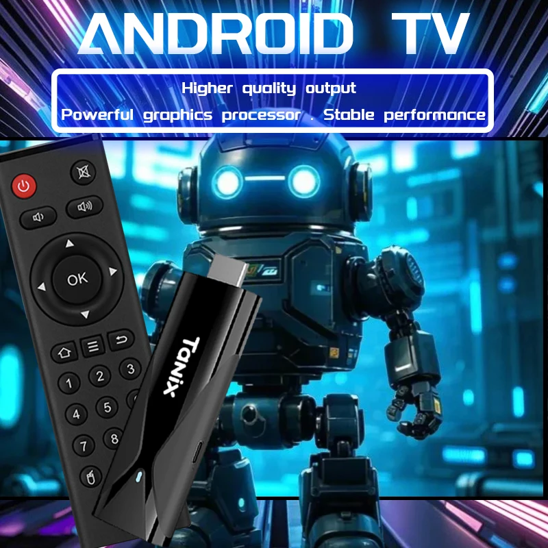 الأصلي TANIX TX8 عصا التلفاز الذكية أندرويد 10 TV Box Allwinner H313 2GB 16GB 2.4G WIFI 4K MINI TV Dongle