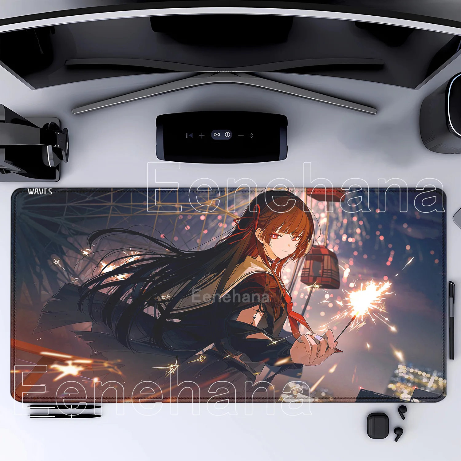 Mousepad chisa novo papel kawaii gaming wuthering waves bonito
