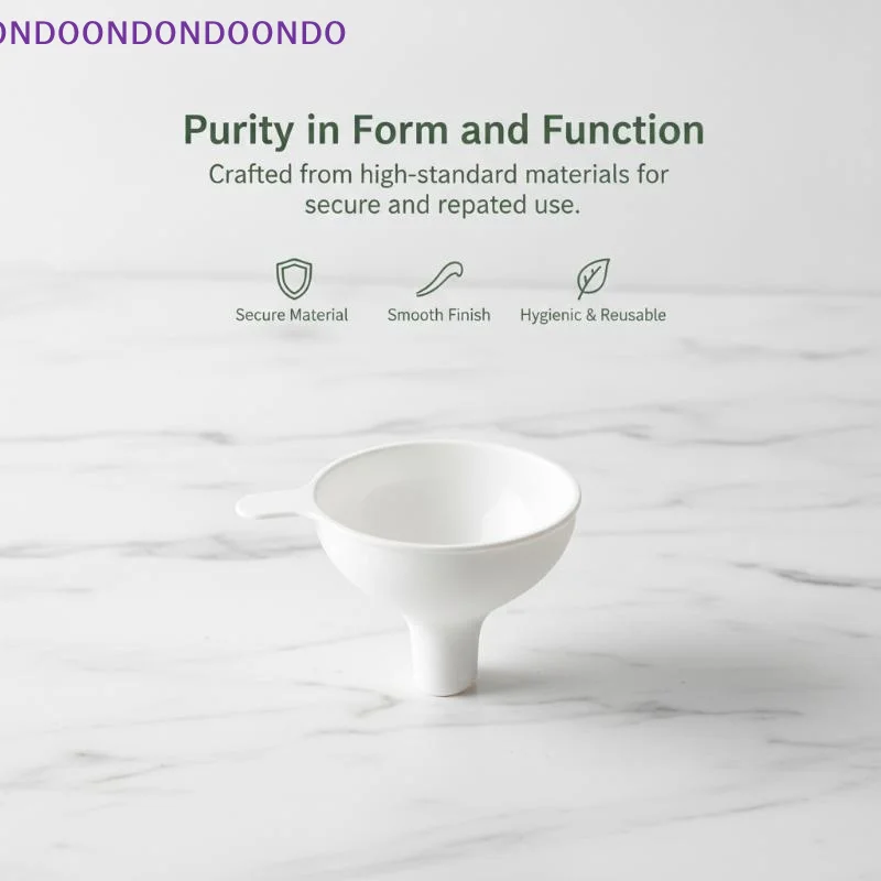 Plastic Funnel with Non-Slip Handle Leak Proof Spout Food Grade for Kitchen Cooking Oil Liquid Transfer