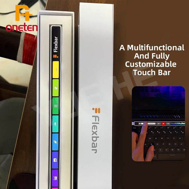 キーボード Enilinx Flexbar Flexbar 2K OLED Touch Bar Keyboard for