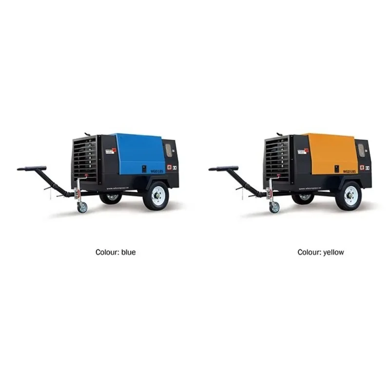 High Pressure 5m ³/min 7bar Mobile Portable Air Compressor Screw Air Compressor Rock Drilling