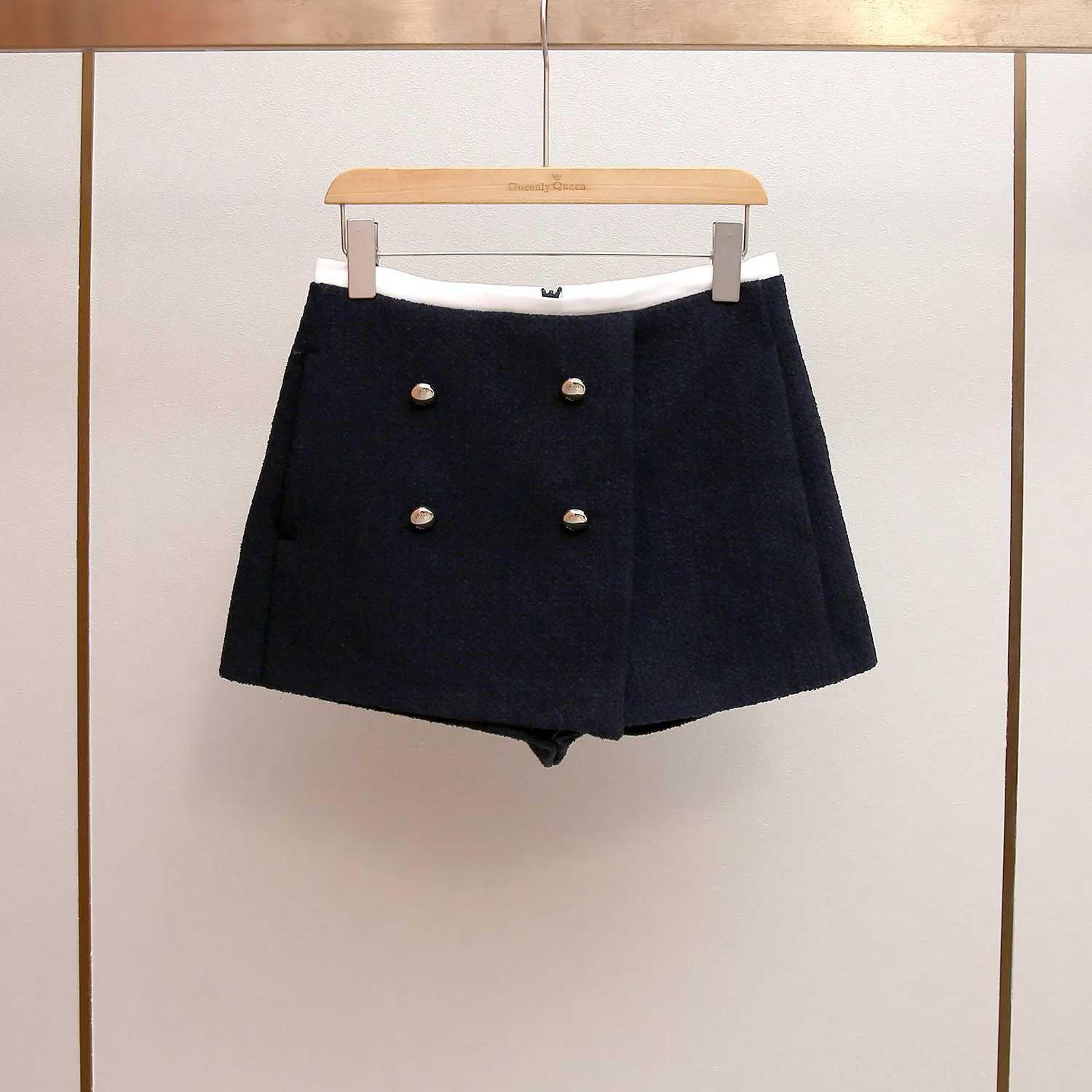 【هدية مجانية】2025 خريف وشتاء تويد فرنسي مكون من قطعتين مظهر على شكل حرف A للتخسيس Skort قيعان نسائية أنيقة وأنيقة