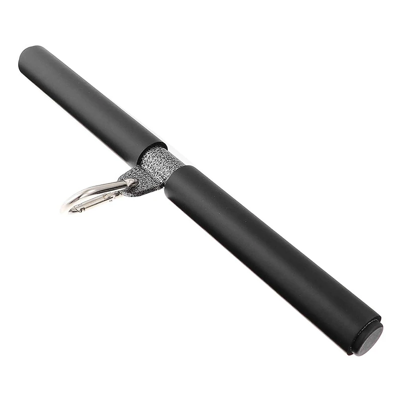 

A89E-1 Set Rotating Straight Bar DIY Bicep Pull Bar with Handgrips Attachment Rotating Straight Bar for Professional Gyms