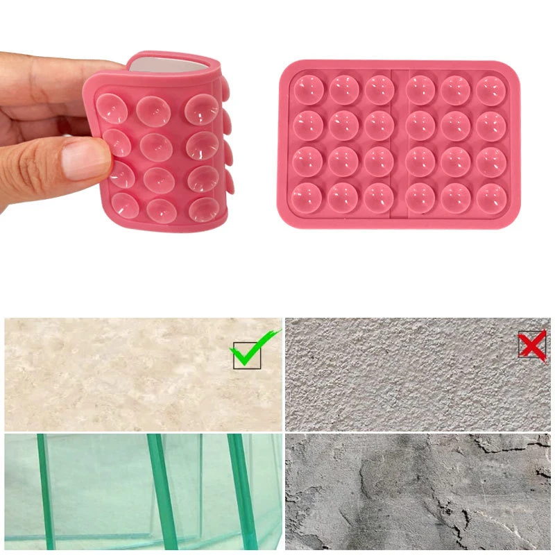 Support Adhésif en Silicone pour Téléphone Portable, Antidérapant, Mains Libres, à Aspiration