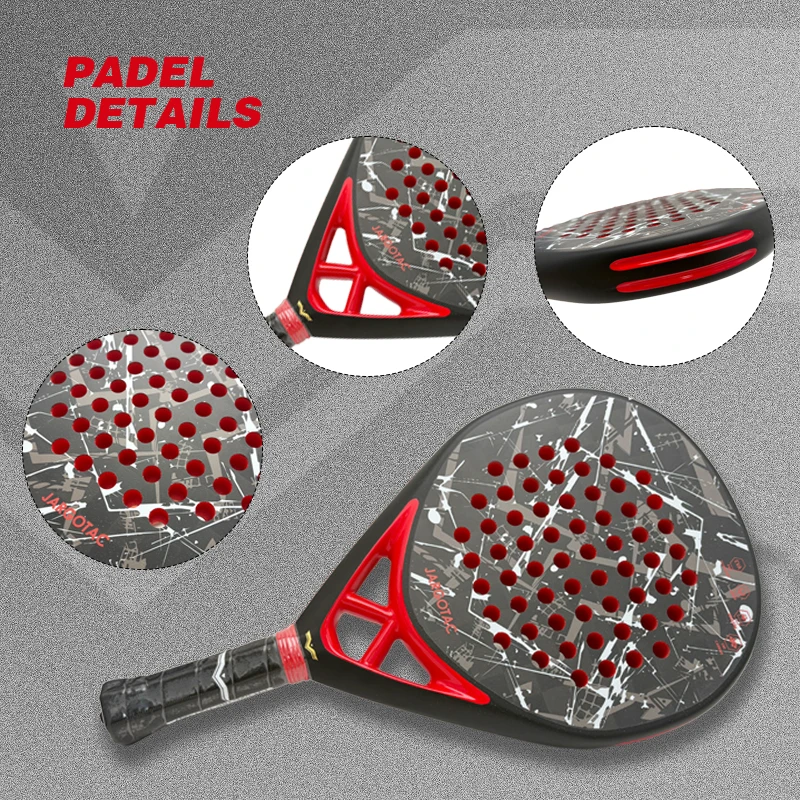 Professional SA002 Padel Paddle 18k Carbon Fiber Teardrop High Quality Eva Core T700 Graphite Woven Carbon 260x260mm