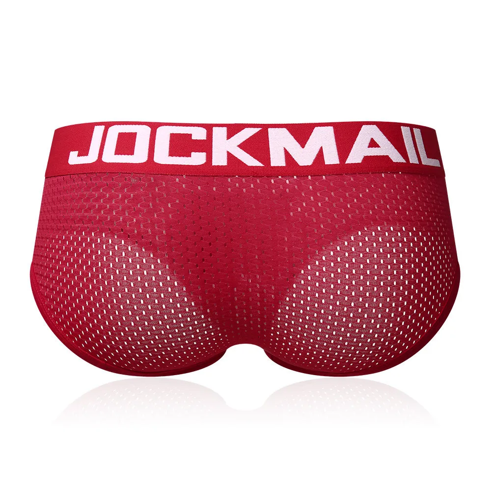 JOCKMAIL Mesh Men Underwear Sexy Men Briefs Breathable Summer men\'s clothes Male Panties Underpants men Shorts