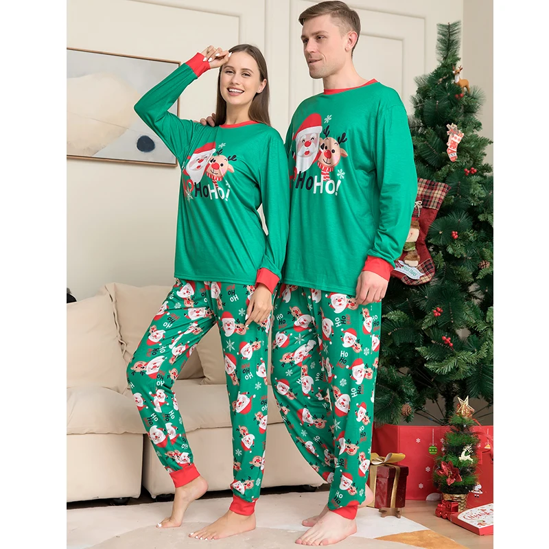 2025 Christmas Family Pajamas Set Matching Xmas Outfit Adult Kids Women Pyjamas Clothes Mother And Daughter Father Son Sleepwear