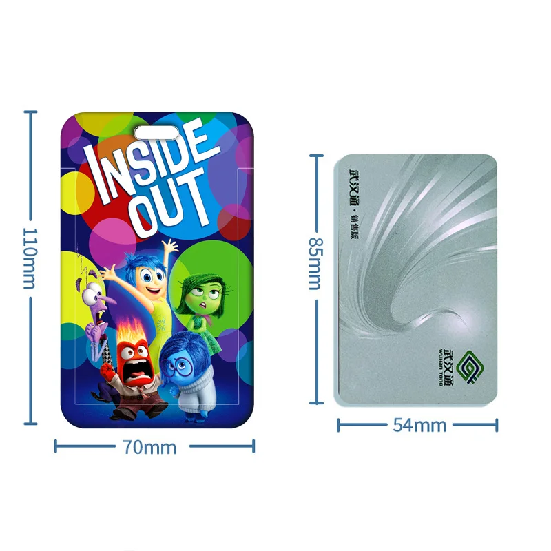 Disney Inside Out-Porte-badge avec lanière pour homme, carte d'identité de greffier, carte de crédit, bureau, école, mode, livraison directe