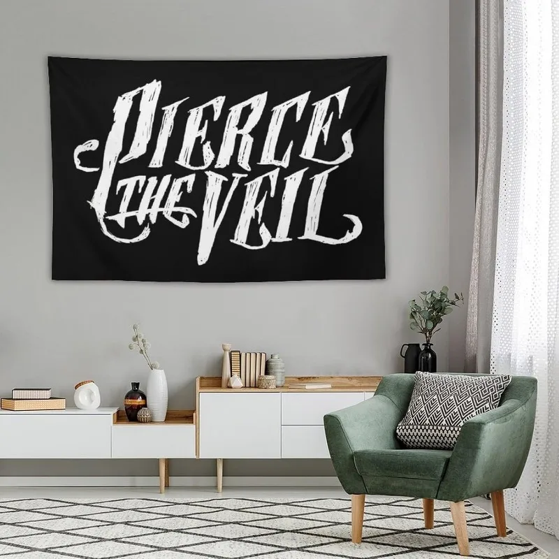 VIKAMA Pierce The Veil Band Tapestry Black and White Hardcore Rock American Punk Living Room Decoration Home Decoration