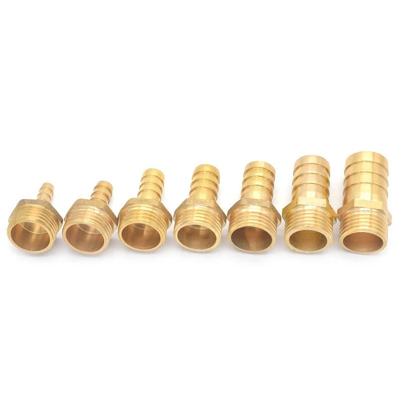 Messing Schlauchtülle Außendurchmesser 4-12 Mm X Metrisches Außengewinde M8-M18 – Rohrverschraubung Adapter Steckverbinder 4–12 Mm