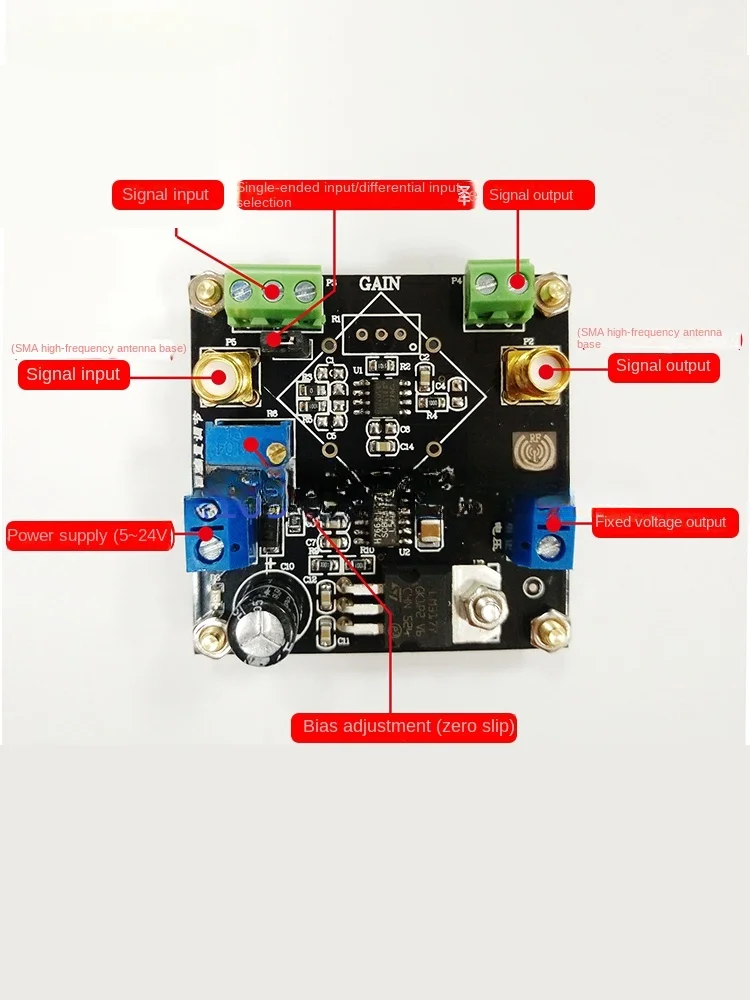 Current Sense, Amplifier AD623 Amplifier Module Current Analysis, Current Signal 2018A