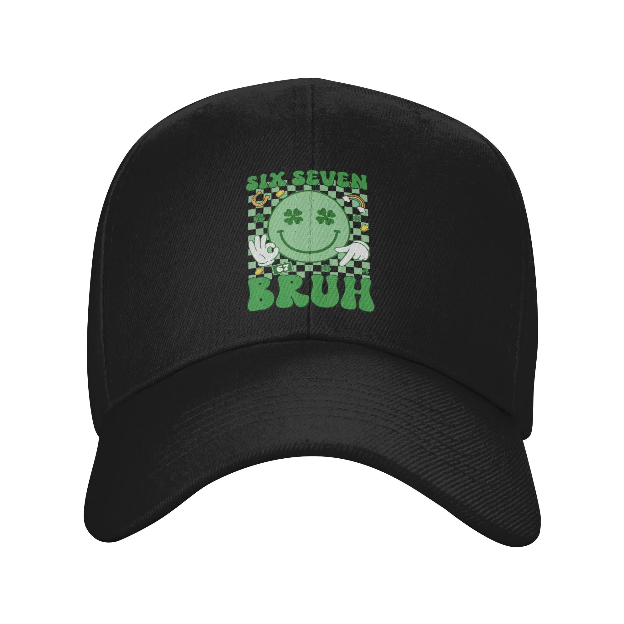 67 Meme Six Seven 6 7 Bruh St Patricks Day Baseball Cap  Street Style Trucker Hat Summer Men Adult Running Hippie Baseball Caps