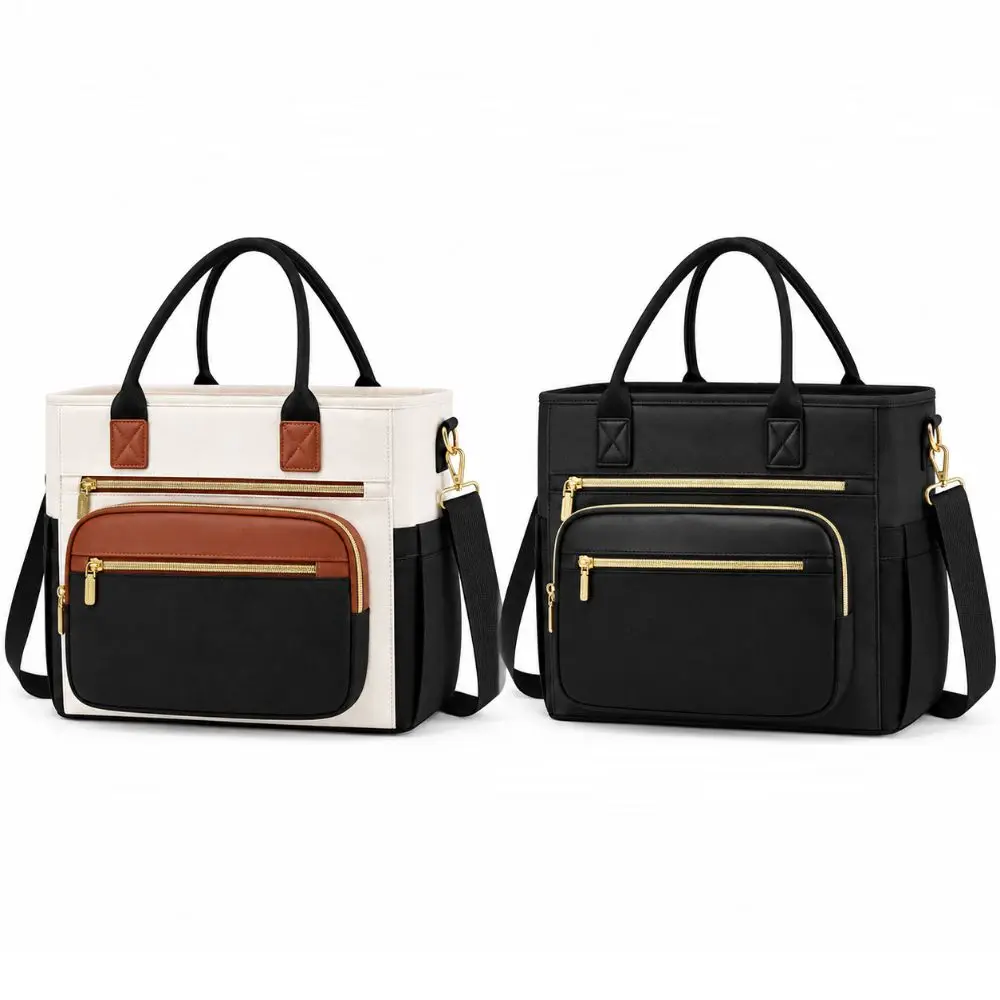 Thermal Insulation Insulated Lunch Bag Leakproof EPE Padding Food Carrier PEVA Liner Detachable Strap Insulated Lunch Tote