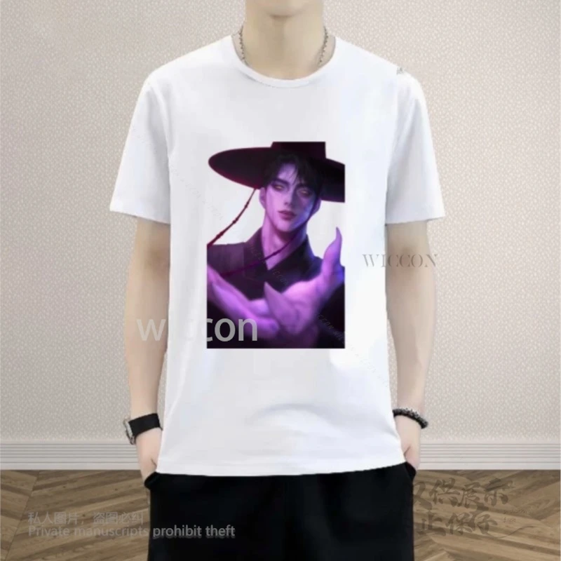 Película de Anime KPop Demon Hunters Superstar Boys Jasa Cosplay hombres accesorios hechos a mano verano divertida camiseta estampada trajes de moda