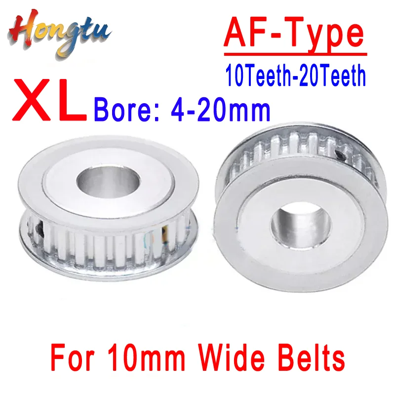 

Hongtu XL-Type Timing Belt Pulley (AF-Style) - 10T-20T Teeth, 4-20mm Bore, 11mm Width, Synchronous Wheel for 10mm Wide Belts