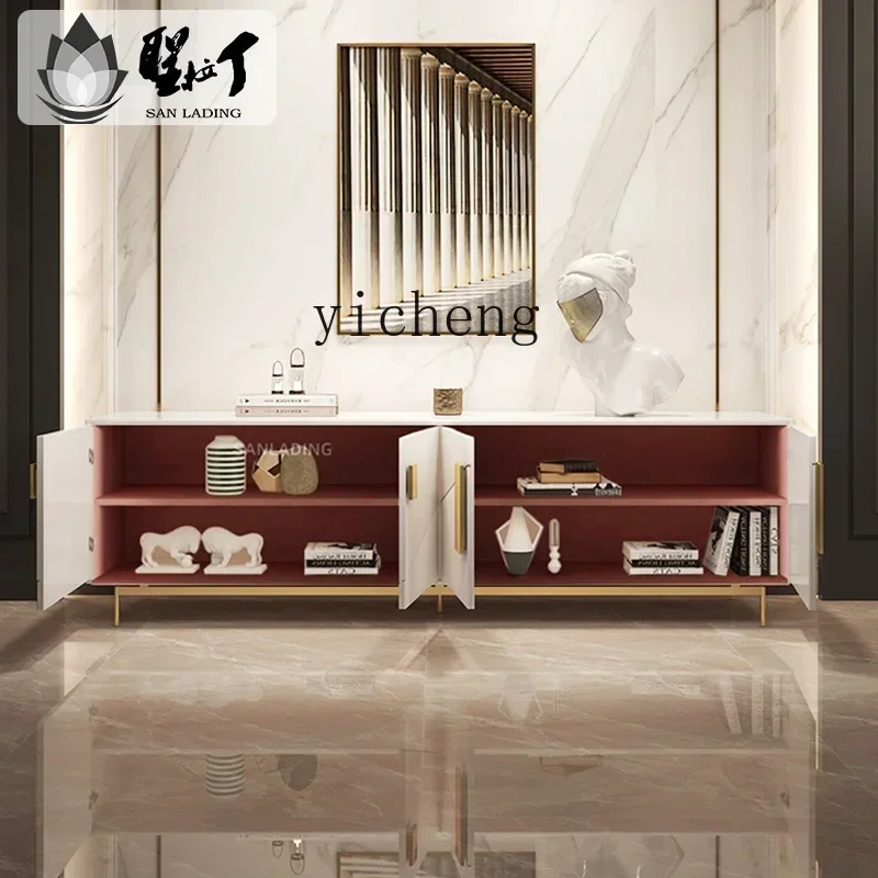 v5.29 Modern Light Luxury TV Cabinet Coffee Table Combination Living Room Storage Floor Cabinet Simple Bedroom Storage Cabinet