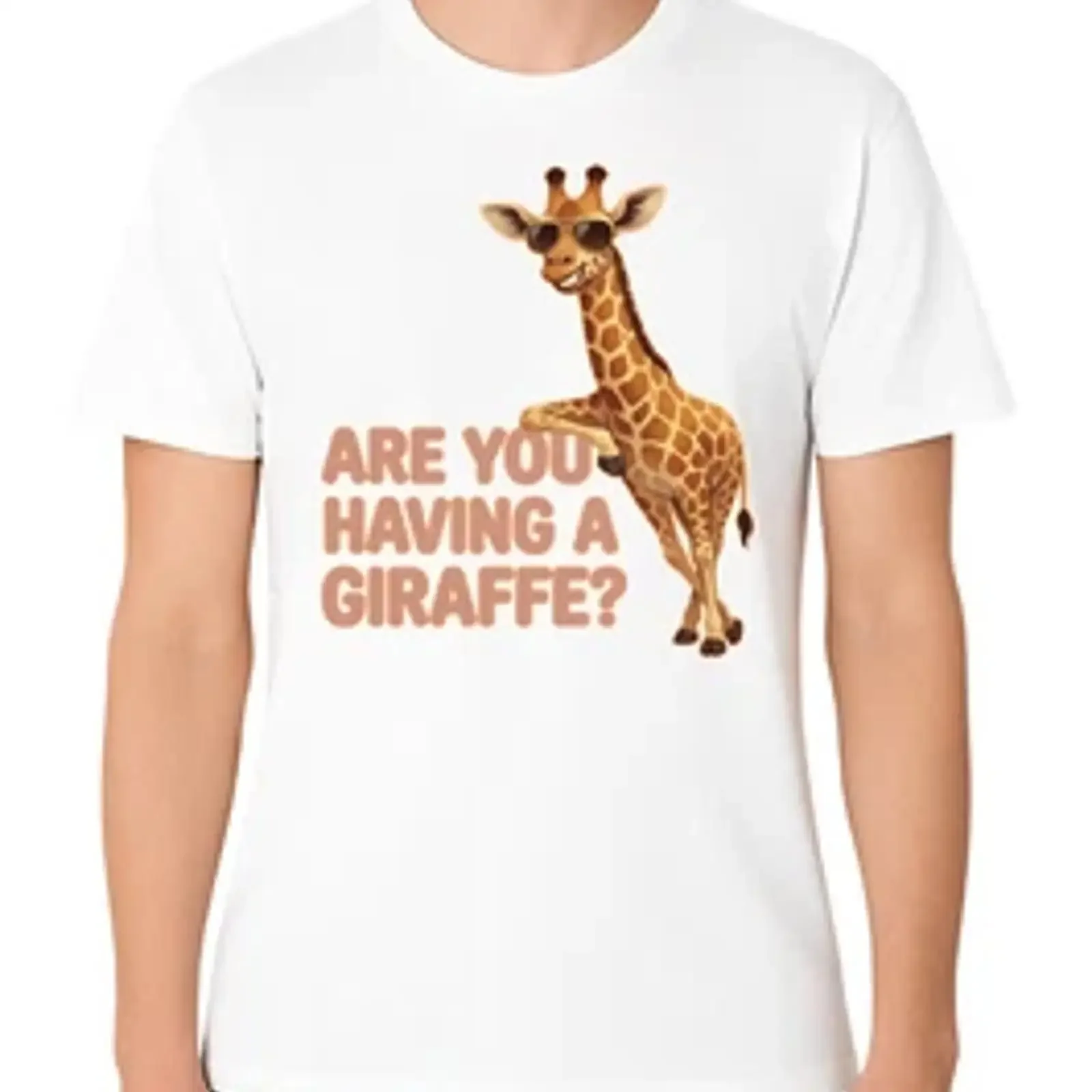 T Shirt Are You Having A Laugh Giraffe funny pun gift unisex vintage Washed Soft Comfortable fashion Stylish designer clothes