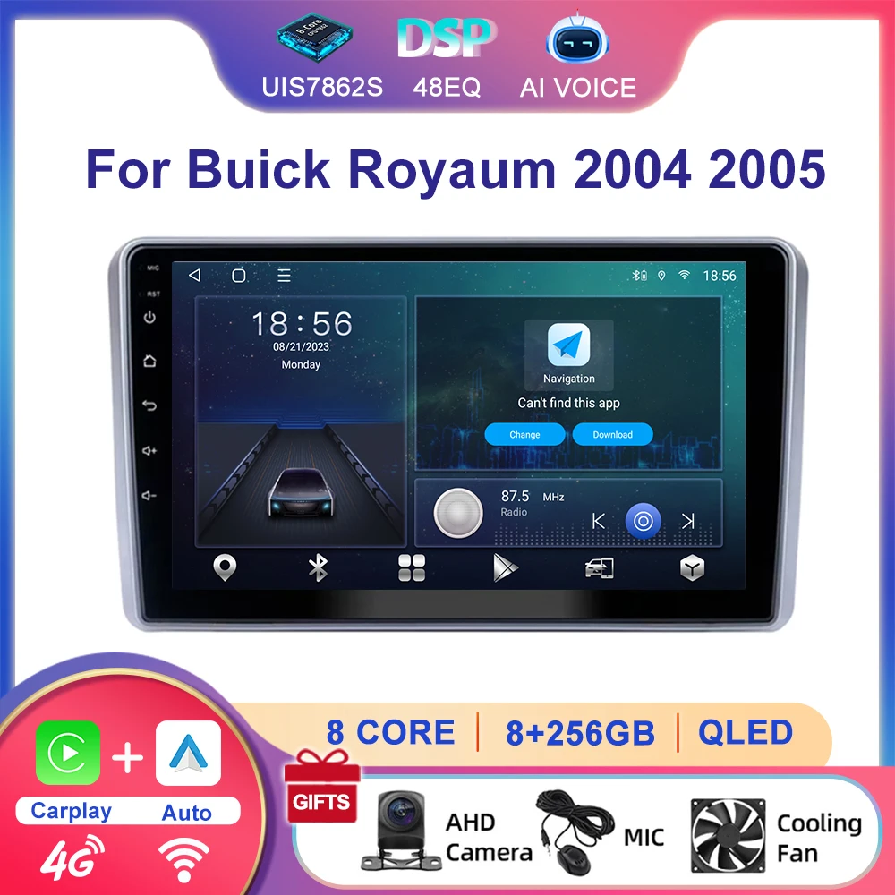 9 Inch IPS Screen Car Navigation GPS Player Multimedia Android Stereo with Carplay Autoradio for Buick Royaum 2004 2005