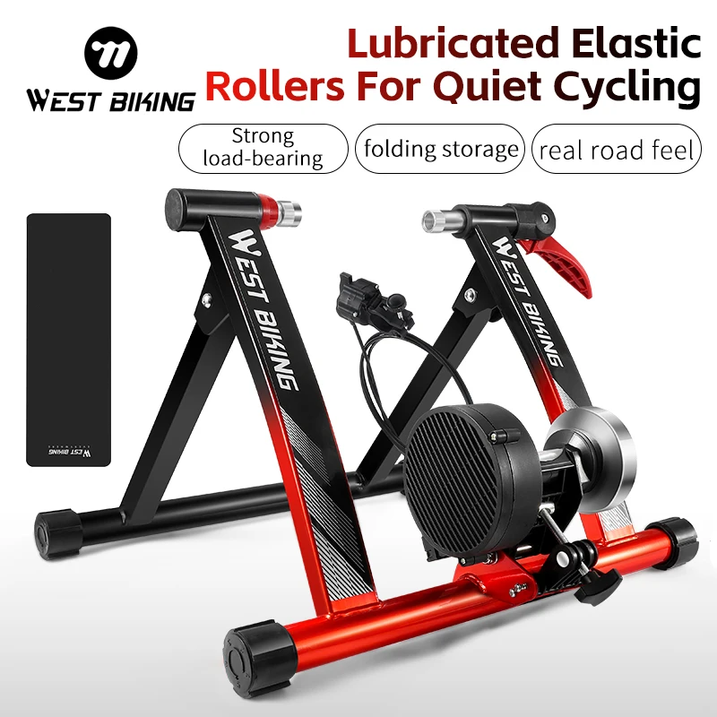 

WEST BIKING Bike Trainer Indoor Home Magnetic Exercise Cycling Roller Trainer Steel Stand Riding Platform Road Bicycle Parts