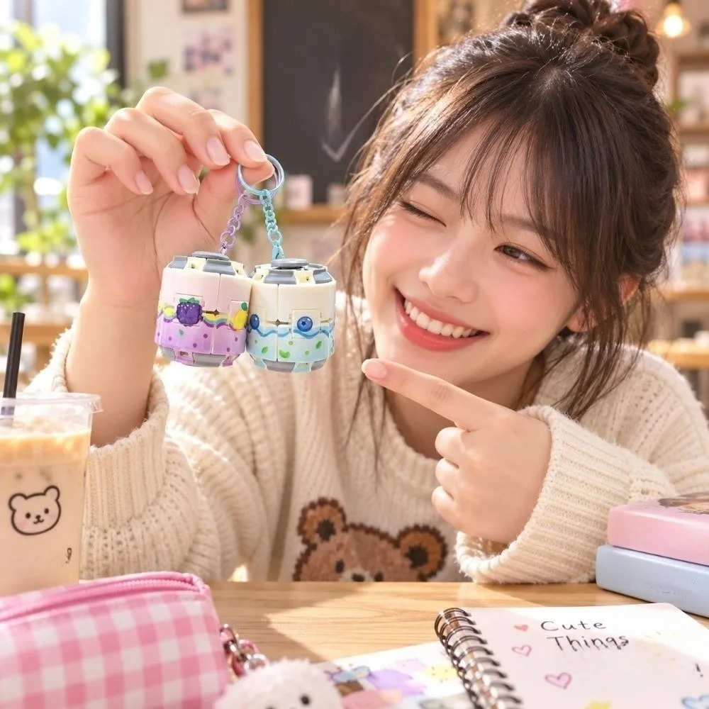 Ornaments Gyroball Soda Can Fidget Fingertip Spinner Bag Charm Spinner Keychain Pendant Funny Press Change Student
