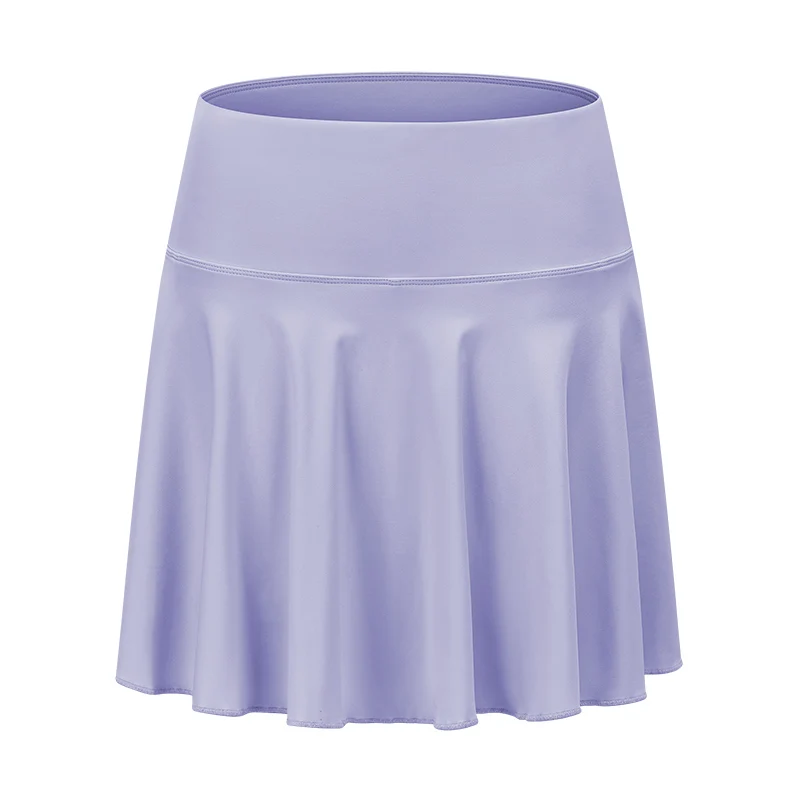 TTYGJ women's golf short skirt pleated skirt solid color mid waist anti glare running badminton skirt casual short skirt