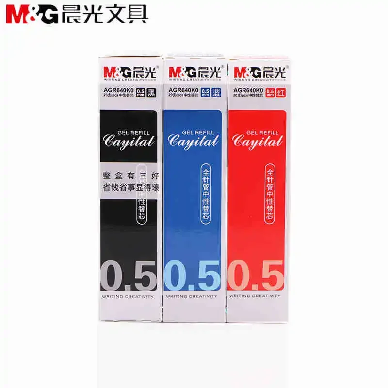 

100pcs Student pen refill agr640k0 full needle neutral refill 0.5mm neutral pen refill wholesale B