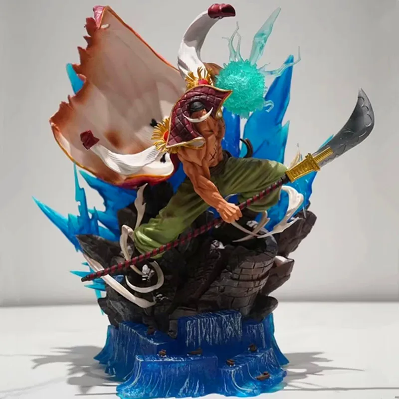 

One Piece Anime Figure 38cm Edward Newgate Gk White Beard Action Figurine Fighting Pvc Model Decor In Stock