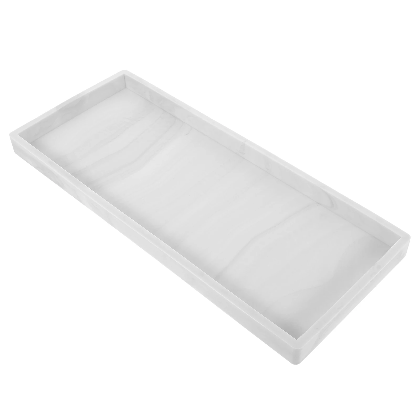 

Ring Storage Tray Bathroom Trays Makeup Counter Perfume for Dresser Vanity Silica Gel Rack Lotion Holder