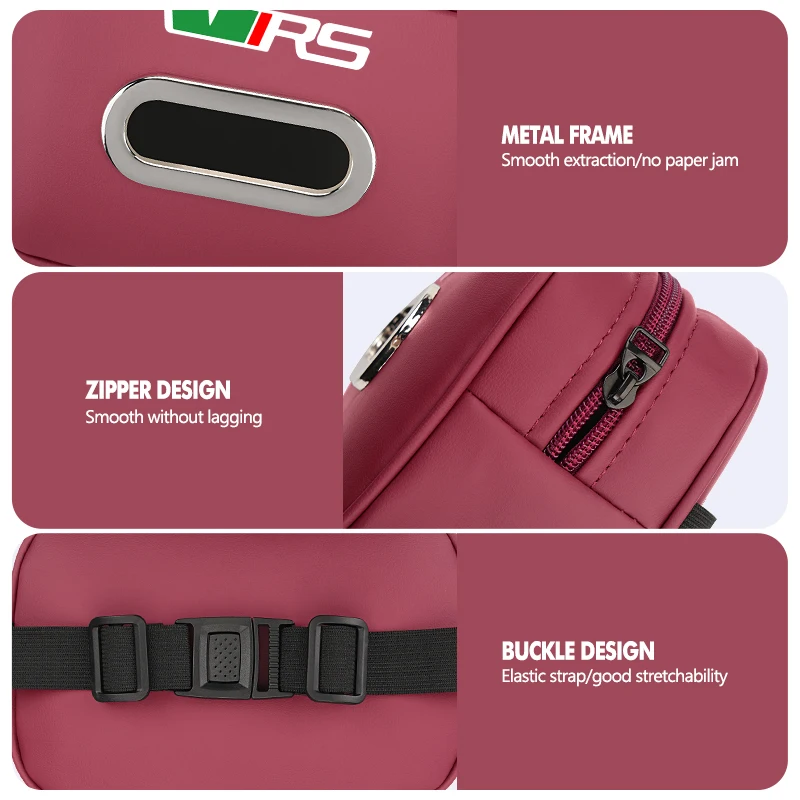For Skoda Car Center Console Armrest Napkin Box Backseat Tissue Case Superb Derivative Karoq Kamiq MK3 Fabia Rapid Favorit view 2