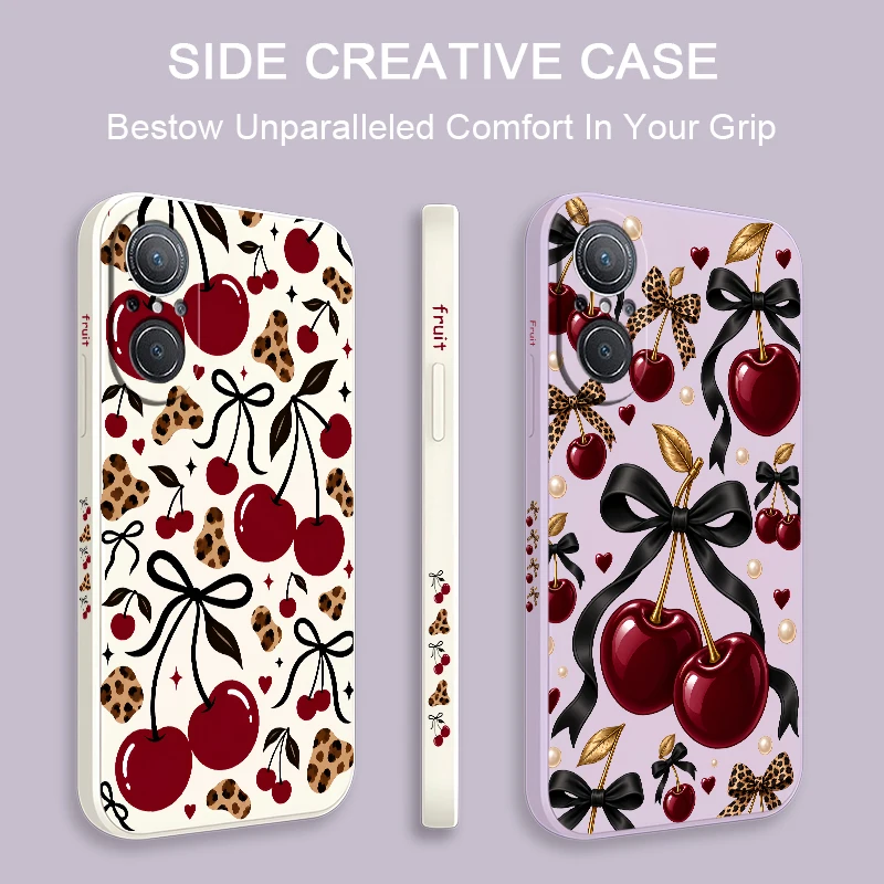 Print Cherry Case For Huawei Y9 Prime Y7 Pro 2019 Y7A Y9S Nova 6 9 SE 8i 5T 3i P20 P30 P40 Lite E P Smart Z Plus Soft TPU covers - view 2