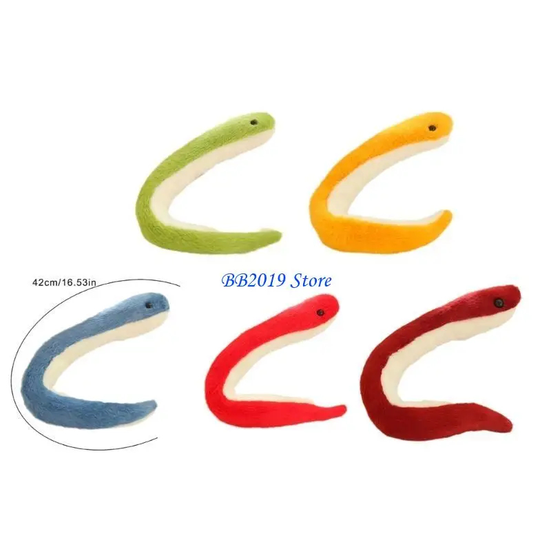 Q0KB لعبة ثعبان قطيفة قابلة للوضع دمى ثعبان محشوة لاحتفالات السنة الصينية الجديدة المهرجان الصيني زخرفة تقليدية 2025 #6