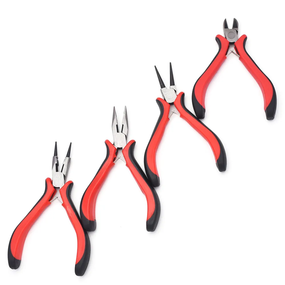 

DIY Jewelry Pliers Tools Equipment Round-Nose Pliers Needle Nose Pliers For Handcraft Beadwork Wire Cutter Pliers HK046
