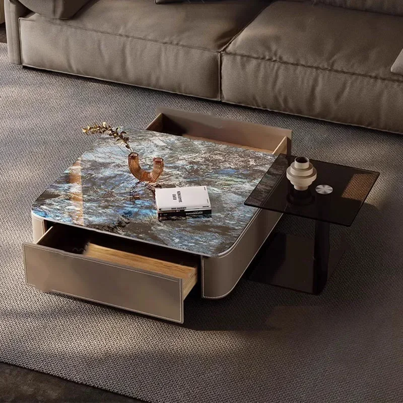 

Coffee Table Modern Hospitality Tables Home Furniture Aesthetic Room Nordic Hall Luxury Low Side Mini Corner Small Living Center