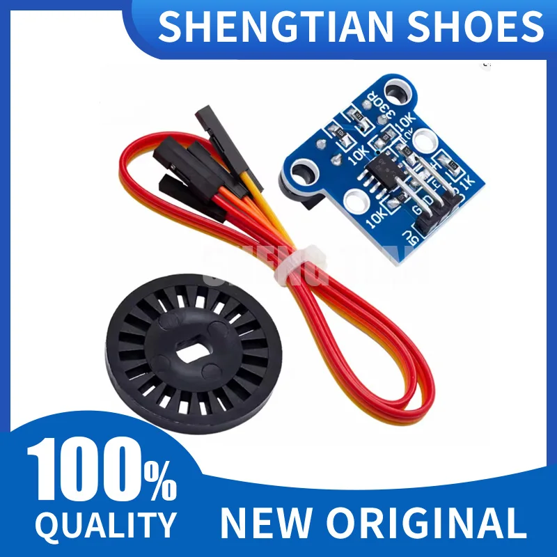 1Set HC-020K Double Speed Measuring Sensor Module with Photoelectric Encoders Kit top For arduino