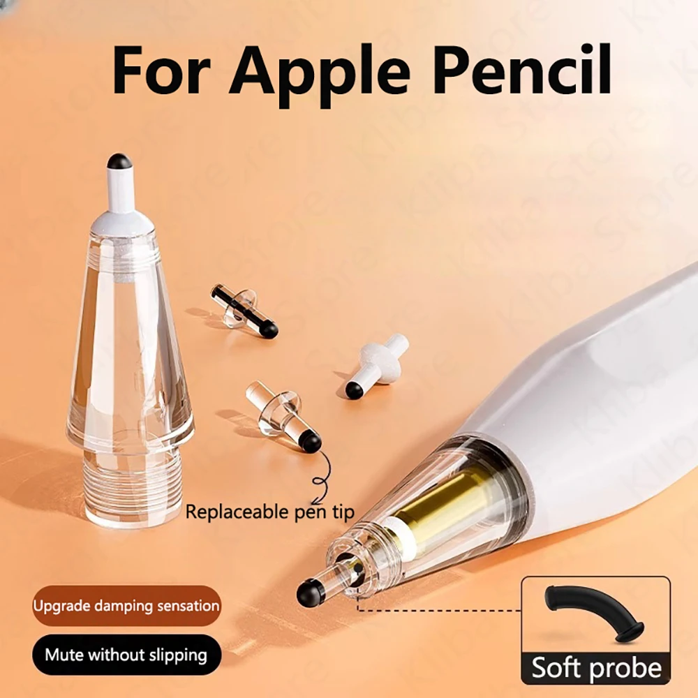 Pencil Tip for Apple Pencil Pro 3 2 1 Anti-wear Replacement Nib Penpoint for Touch Pen