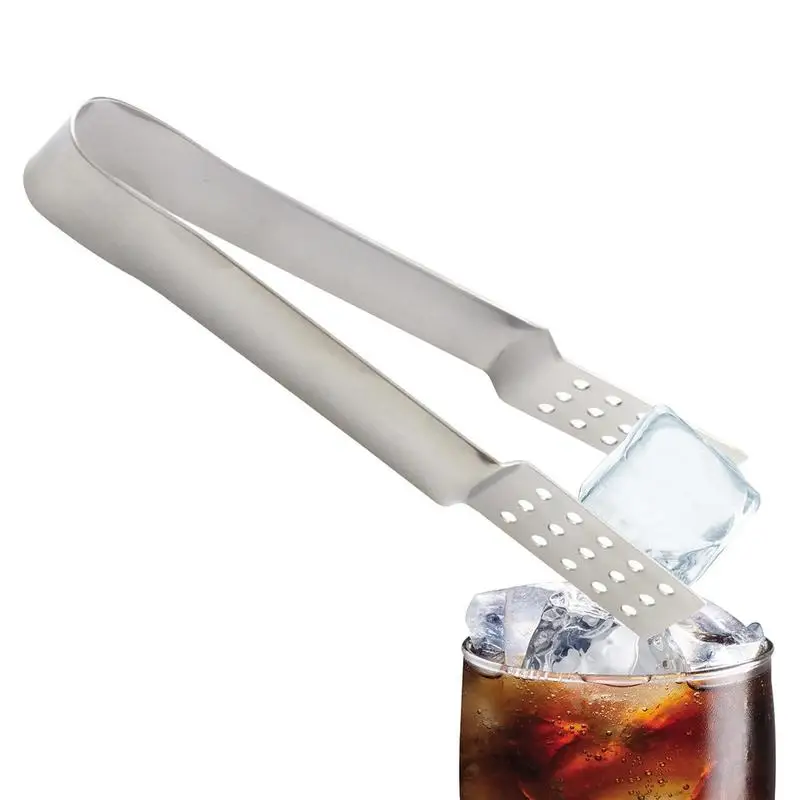Stainless Steel Tea Bag Clip Teabag Tong Squeezer Mini Heat Resistant Food Clamp Multi-function Sugar IceCube Lemon Slice Clip
