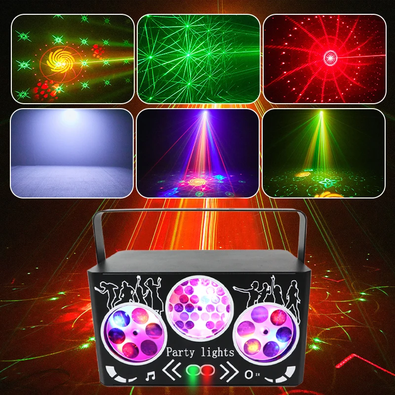 HCWE Party Disco Lights LED Stage Lights Remote Control DMX Club Disco Light for Weddings Parties&Concerts