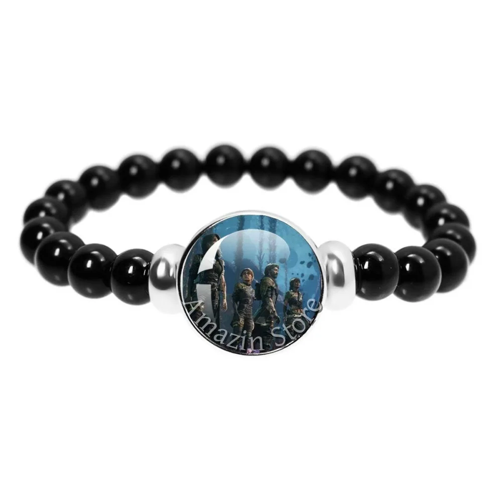 18mm Black Bracelet Hot Gamer Gustave Clair Obscur Expedition 33 Round Maelle x Gustave Fanart Gift for Game Fans JD012