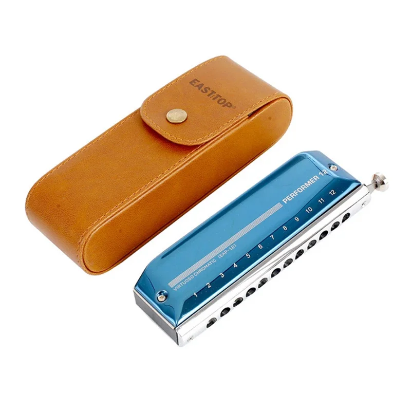 

New EAP12 12 Holes 48 Tone Chromatic Harmonica Key Of C /A/G/Bb Gaita Cromatica Mouth Organ For Adults Students Professional