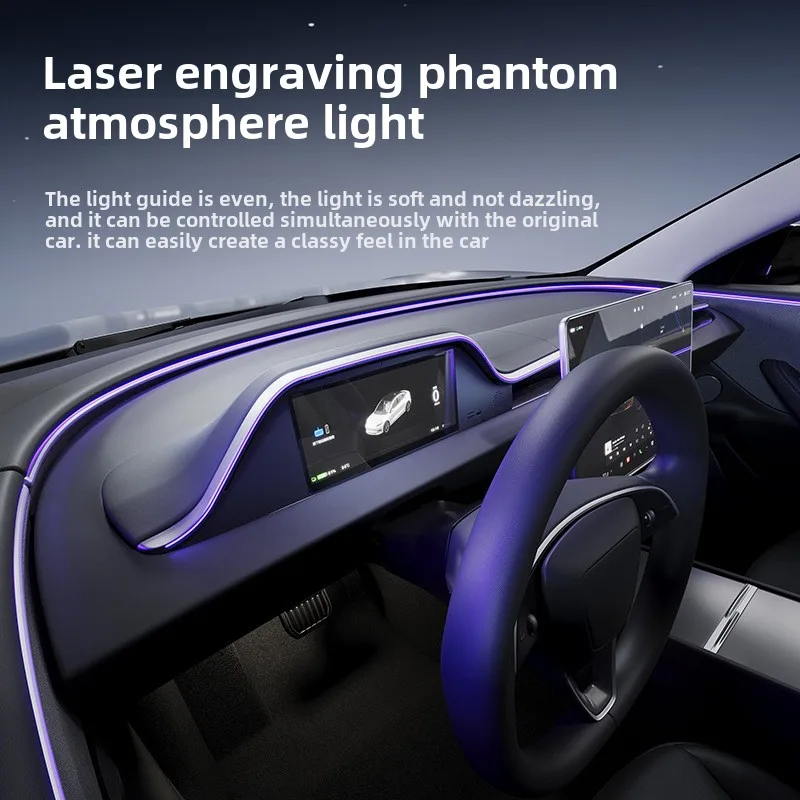 Integrated Ambient Light CARPLAY Android AUTO Front View LCD Display Instrument Cluster for T-esla Model 3 Head Displays