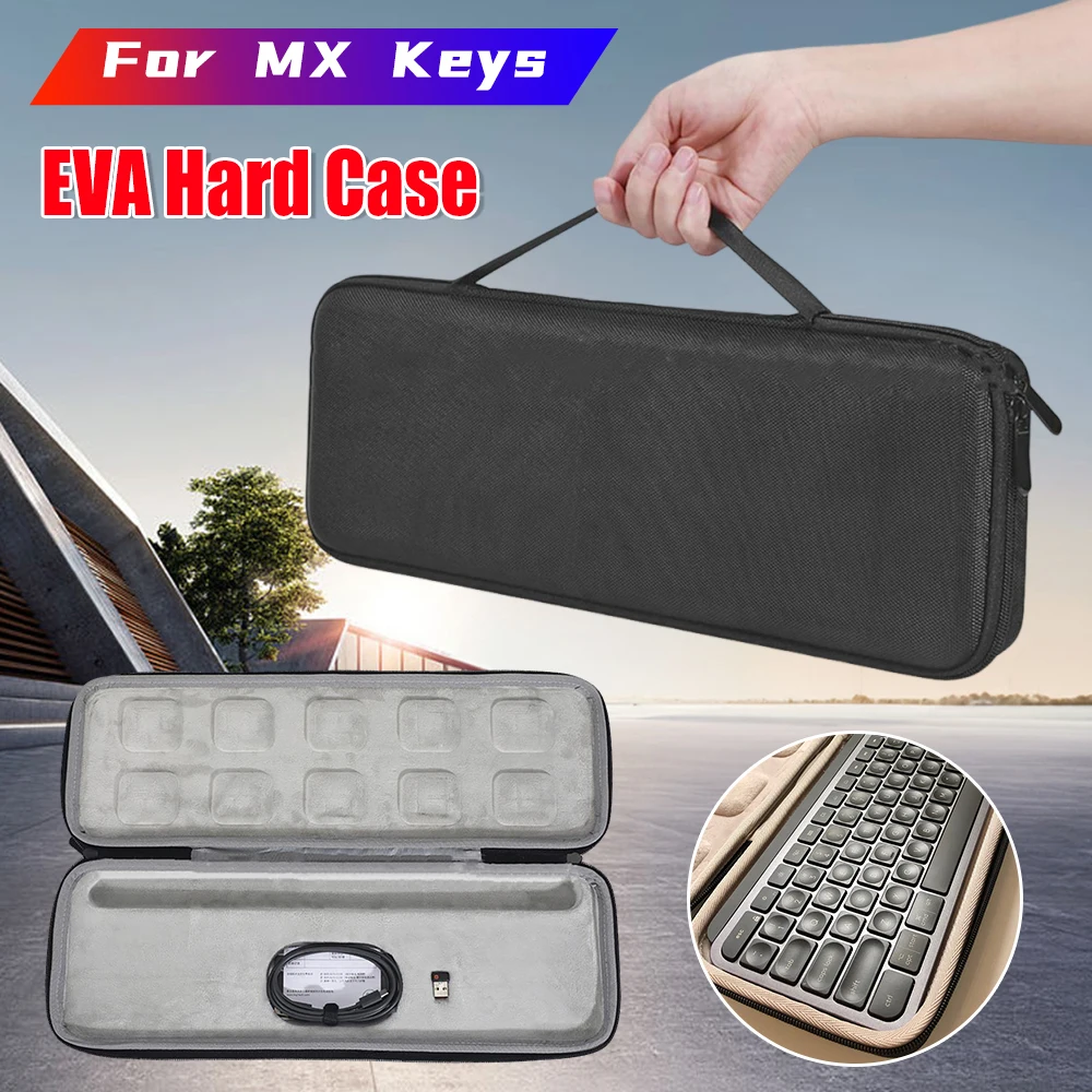 

Portable Handbag Bag Hard Shell Carrying Case Carrying Case for MX Keys Wireless Keyboard Hardshell EVA Keyboard Storage Bag