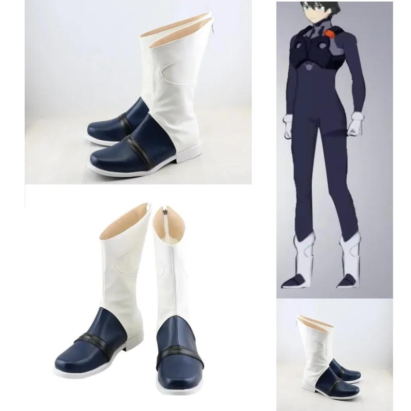 Darling Franxx Hiro Cosplay Shoes Boots Code 016 Anime Customize Handmade Faux Leather Boots