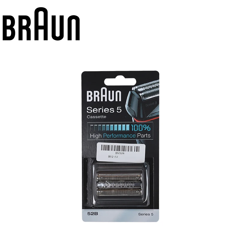 Braun 52B Replacement Shaver Head Cassette Foil & Cutter Fit Series 5 5020S 5030S 5040S 5050CC 5090CC Electric Shaver Head