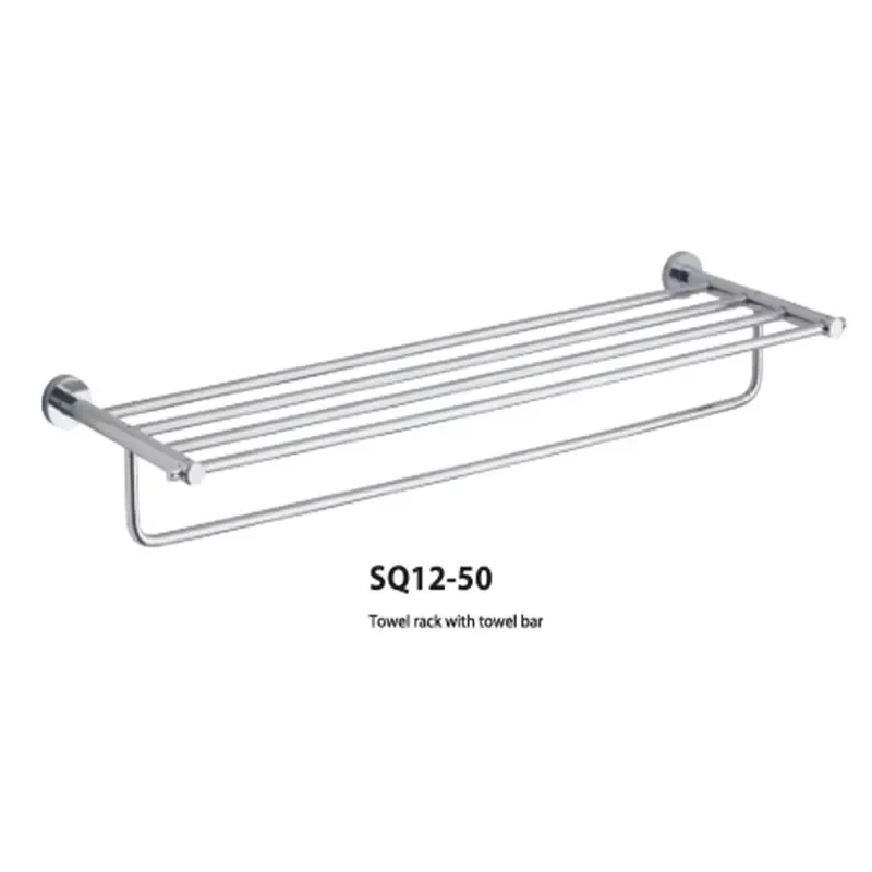Modern Design Powder Coating Zinc Alloy Toilet Towel Rack With Bar Towel Rail Accessories Towel Rack Bathroom