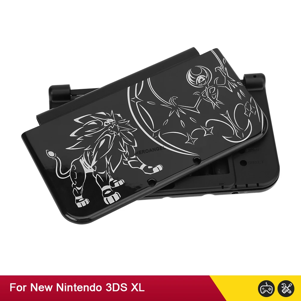 أسود طبعة محدودة استبدال ل نينتندو d جديد 3DS XL لعبة وحدة التحكم الإسكان شل غطاء مجموعة كاملة ل جديد 3DS LL الإكسسوارات